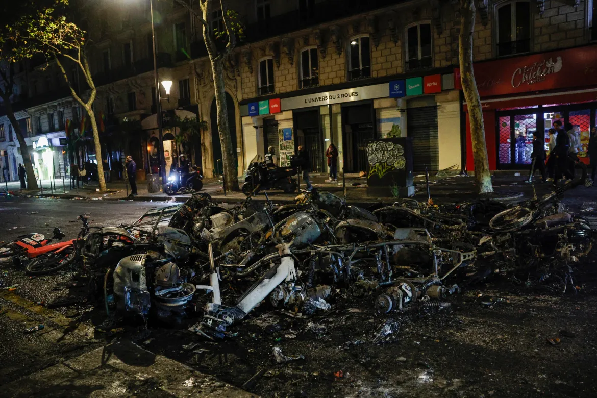 Photos: Protests across France spiral into looting, blazes and clashes