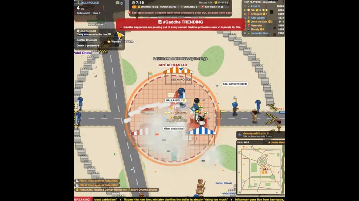 Indian developer turns ‘Cockroach’ protests into video game