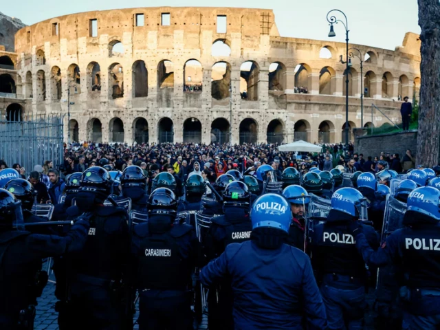 Protests sweep Italian cities