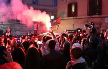 Police clash with protesters in Rome as demonstrators march toward prime minister’s office