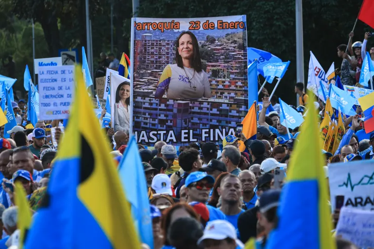 Venezuela’s opposition leader Maria Corina Machado returns from exile