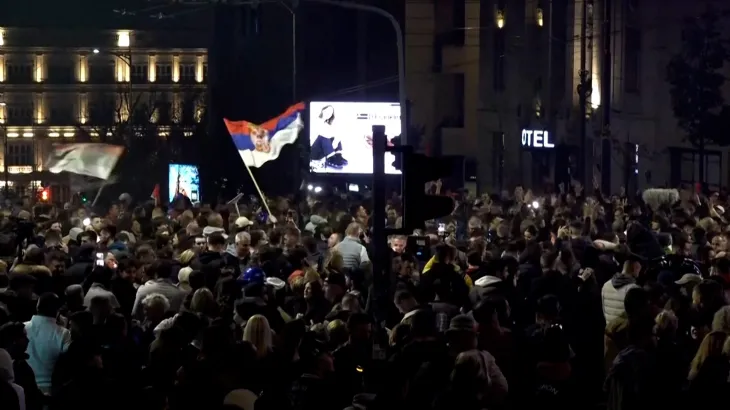 Serbia celebrates historic election win for student-backed movement