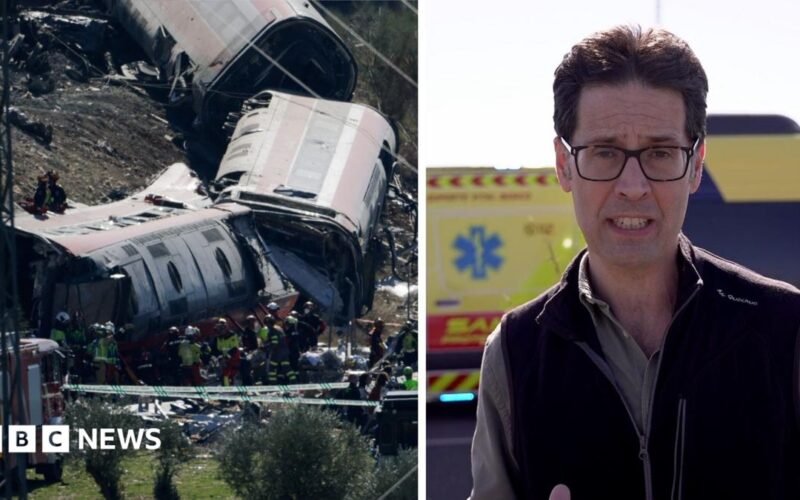 Watch: At the scene of Spain’s deadly train crash