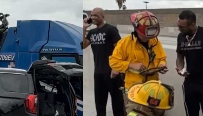 Rapper Darryl McDaniels car hit by garbage truck