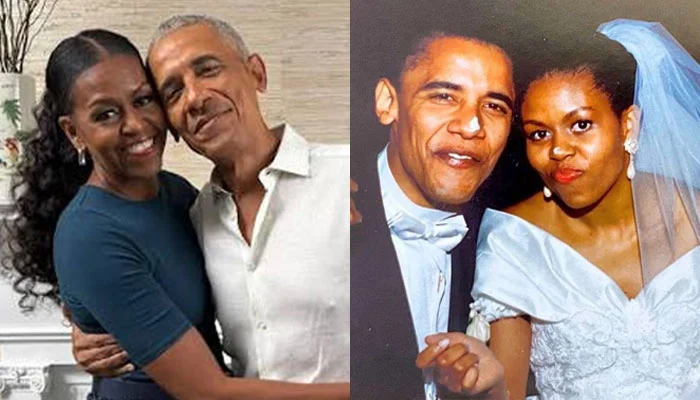 Barack and Michelle Obama celebrate 34 years together