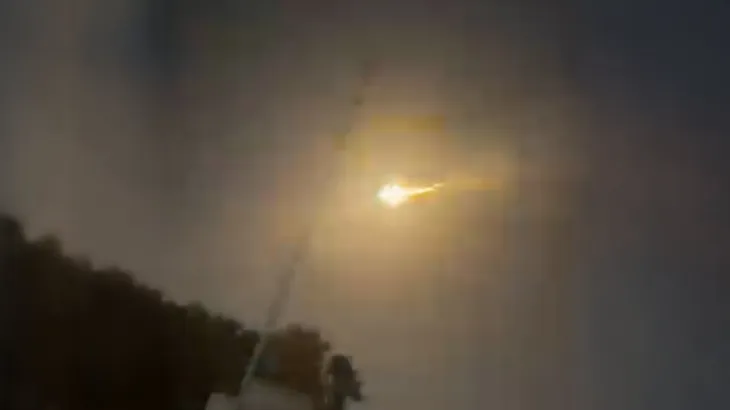 Mysterious luminous object burns in the skies above Libya