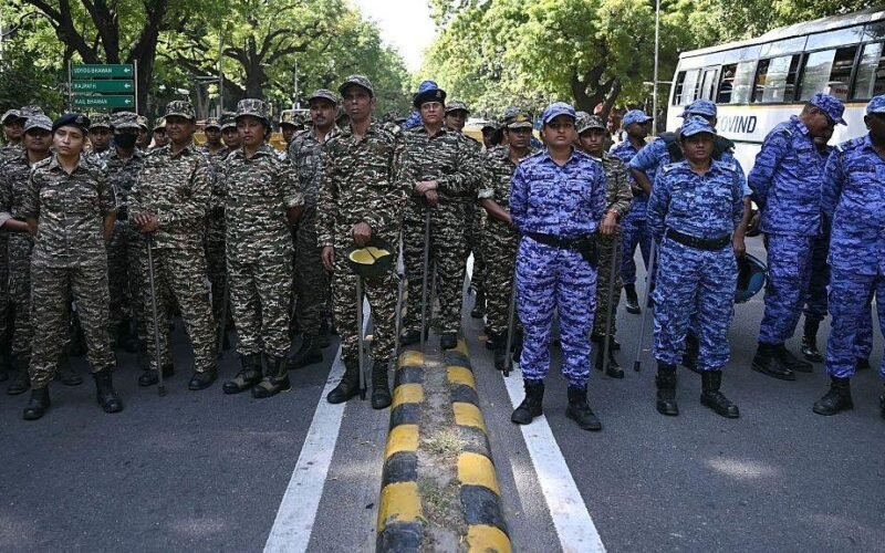 Indian opposition MPs detained in protest against election chief