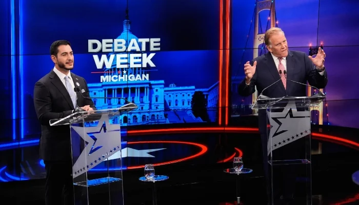 Mike Rogers, El-Sayed clash over Trump, tariffs and personal attacks in Senate debate