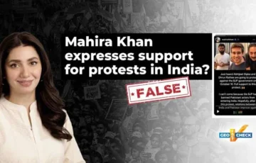 Fact-check: No, Mahira Khan did not express support for protests in India