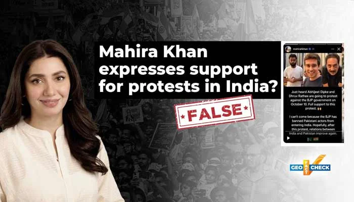 Fact-check: No, Mahira Khan did not express support for protests in India