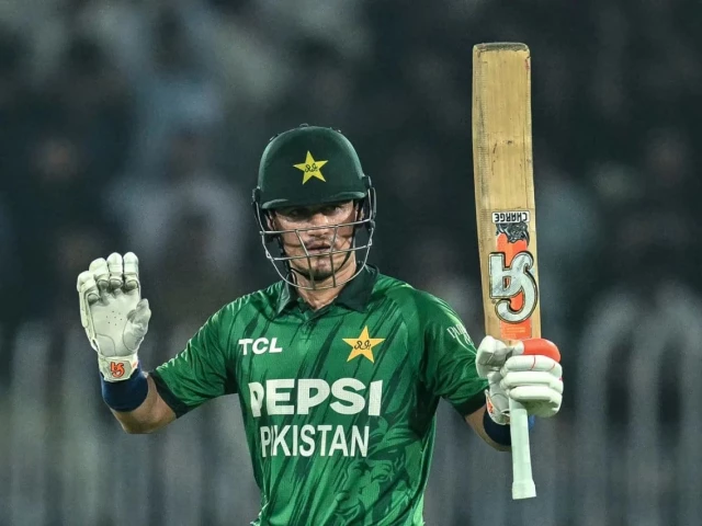 Maaz Sadaqat makes a statement with maiden T20I fifty