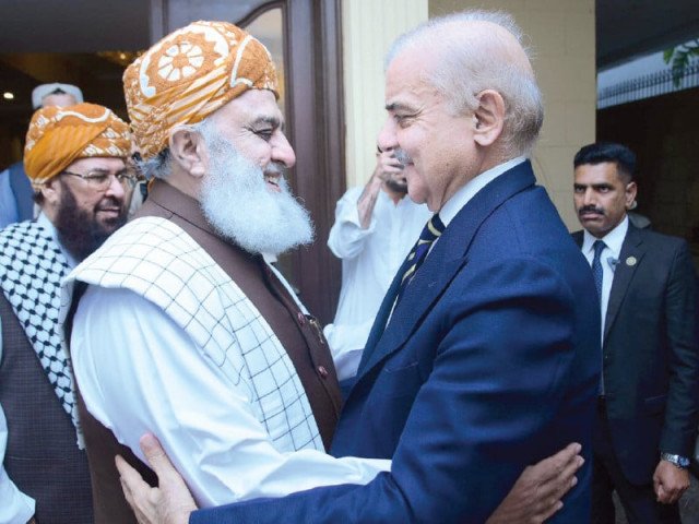PM Shehbaz, Fazlur Rehman discuss easing tensions between Centre, K-P