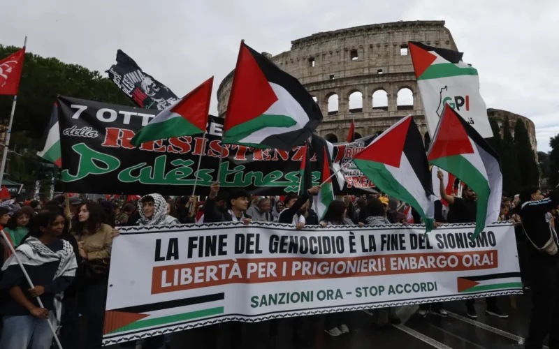 Photos: Thousands march across Europe to demand end to Israel’s war on Gaza