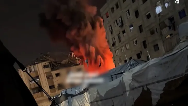 Israeli attack destroys building in Gaza one year into ‘ceasefire’